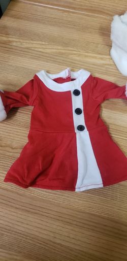 American Girl Santa Dress and Hat 