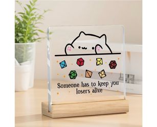 Bongo Cat Desk Sign Decor