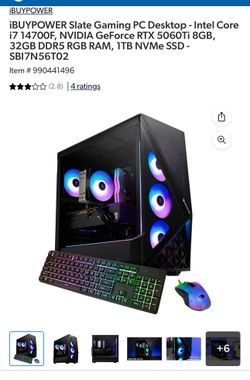iBUYPOWER Slate Gaming PC Desktop - Intel Core Ultra 7 270K Plus