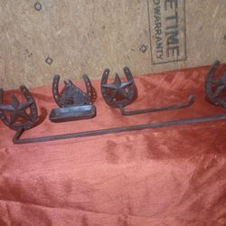 3 Pice Bathroom Set Rustic Cast Iron