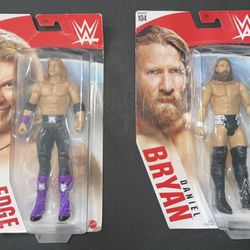 Wwe Mattel Edge & Daniel Bryan Action Figures New 