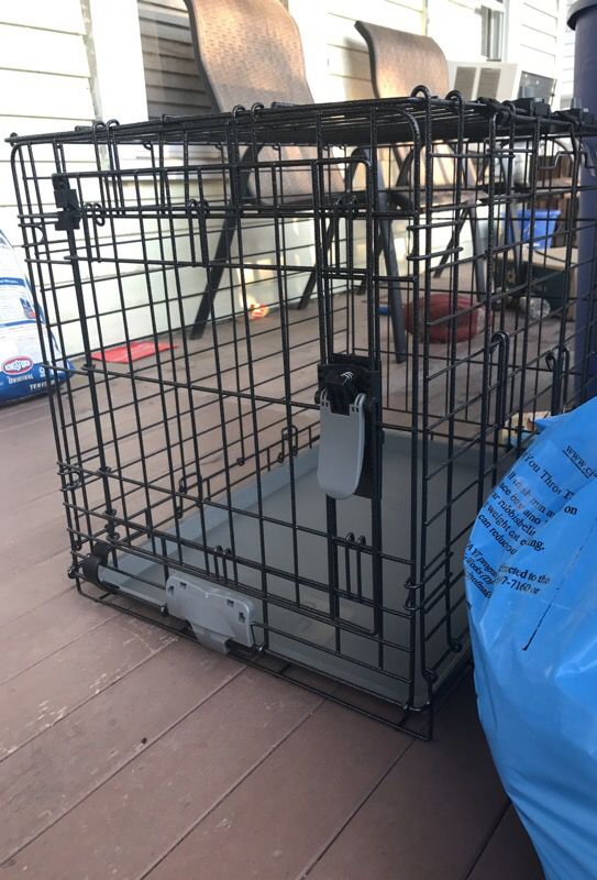 Puppy crate two doors dog animal house