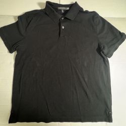 Pre Owned Good  Banana Republic  Polo Short Sleeve Shirt  Black  Men  Size Large