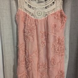 Pink And Cream Boho Blouse