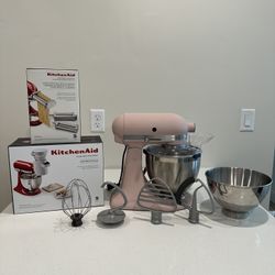 Kitchenaid Artisan Stand Mixer With Attachments