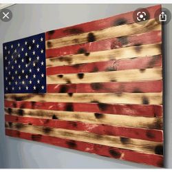 American Flag Hand Made Rustic /Farmhouse Style
