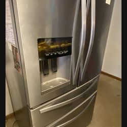 Stainless Steel Whirlpool French Door Refrigerator 