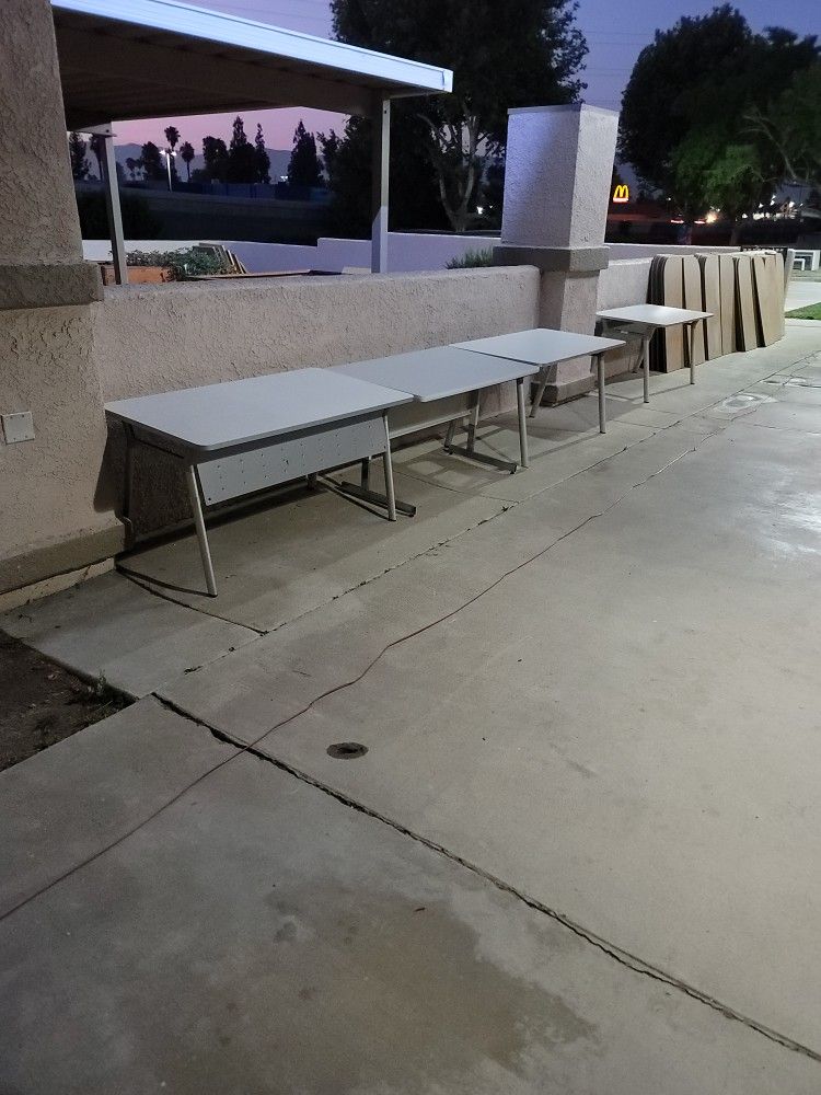 4 Gray Tables $5 Each