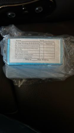 5 Star Writing Teacher Stamp Blue