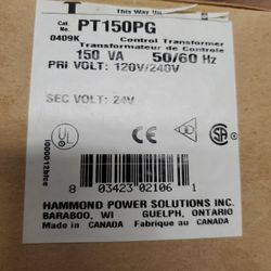 Hammond  1 PH Transformer pn PT150PG
