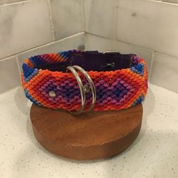 Handmade Dog Collar – 16” Medium – Crafted by Mexican Artisans