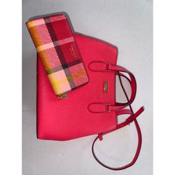 Kate Spade Laurel Way Evangelie S1008 And Morgan Museum Plaid Zip Wallet KE425