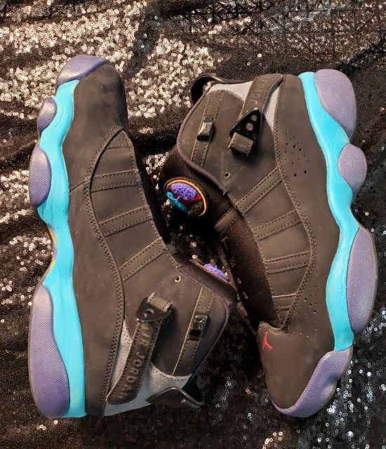 Jordan Rings Black/Aqua/Purple