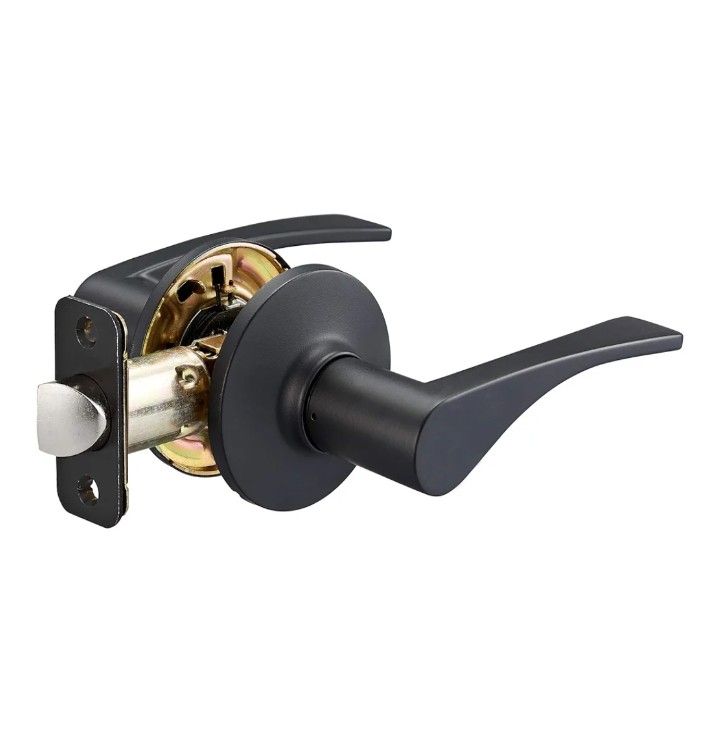 Amazon Prime Vertical Door Lever PASSAGE(Does Not Lock, Passage) Matte Black