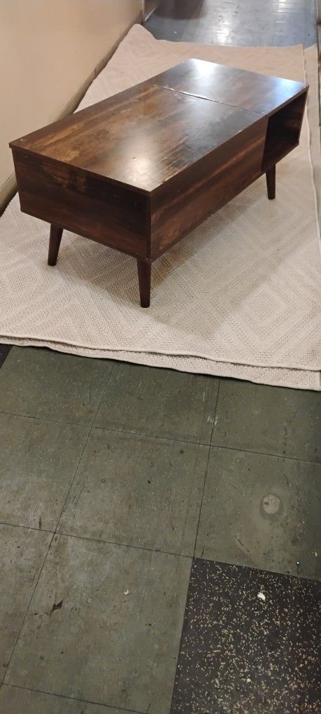 Retro Mid-Century Vintage style Rosewood  Convertible Coffee  Table/Desk