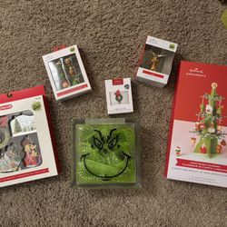 Hallmark How The Grinch Stole Christmas Ornaments/decor Lot 