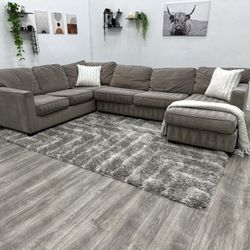 Grey Sectional Couch - Free Delivery 
