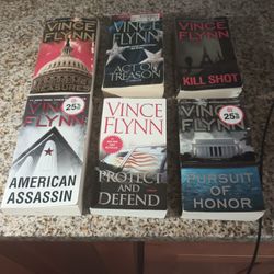 Books -))) Author, Vince Flynn ( 6qty )