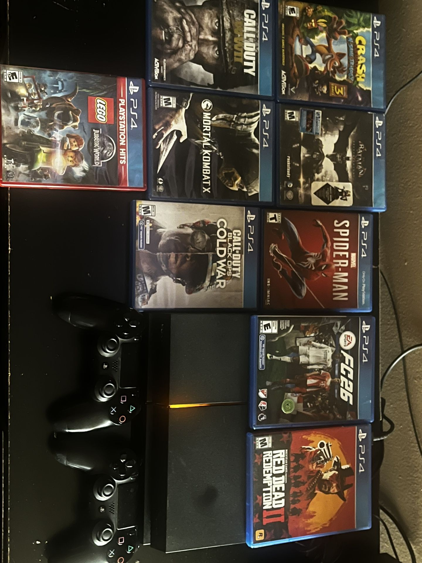 PS4 , CONTROLLERS , AND GAMES 1TB