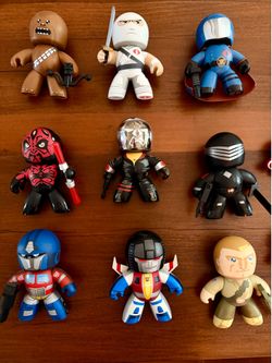 Mighty Muggs toy lot (Spider-Man, Avengers, X-Men,Star Wars, G.I. Joe, Transformers )