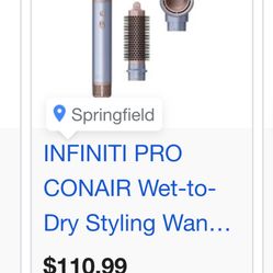 Brand new never used, Infiniti pro con air hair tool.