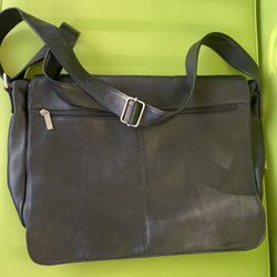 David King black leather computor bag/briefcase