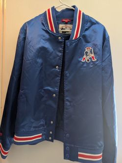 New England Patriots throwback jacket.