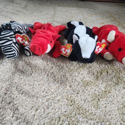 Beanie Babies - Lot of 4 Animals 