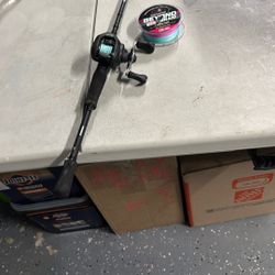 Bait caster cvius rod