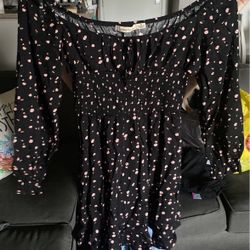 Black Off The Shoulder Summer Dress