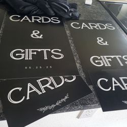 Wedding Gift Signs 
