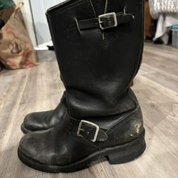 Leather Motorcycle Boots