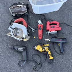 Power Tool Lot Milwaukee DeWalt Black & Decker Hyper Tough All Working Tested