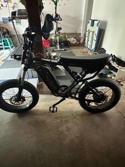 Fat Tire Electric Bike Black
