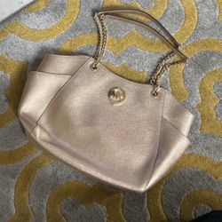 Authentic Michael  Michael Kors Gold Purse. Excellent Condition 