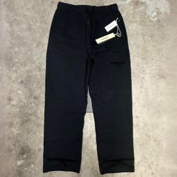 🔥 ESSENTIALS FEAR OF GOD SWEATPANTS – BLACK – LARGE (NEW) 