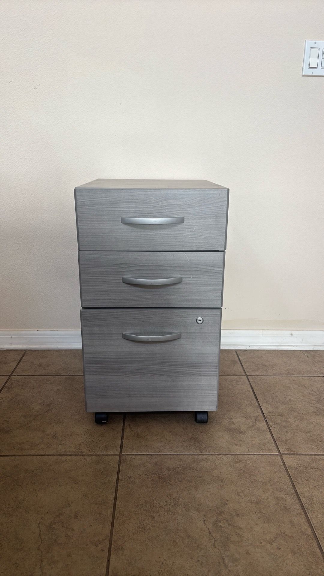Grey bedside drawers