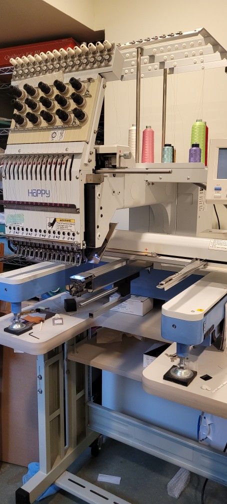 Happy HCD1501 Embroidery Machine Plus ALL the supplies and accessories!