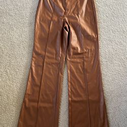 Wild Fable Faux Leather Flared Pants, Women’s 8