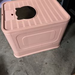 Pink Cat Litter box 