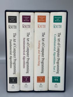 Donald Knuth Art of Computer Programming Volumes 1-4A Box Set