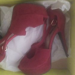 Charlotte Russ Red Heels