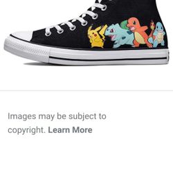 Size 10 MENS 12 WOMENS POKEMON CONVERSE BRAND NEW