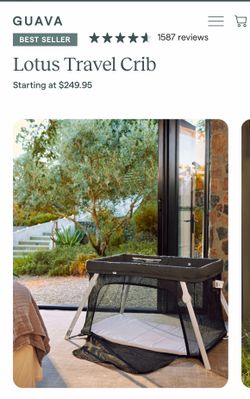 Guava travel crib - only used a few times