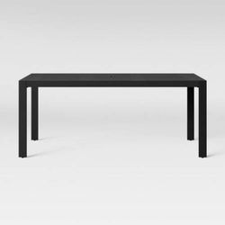 Black Outdoor Metal Table