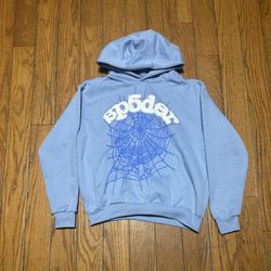 Small Blue Sp5der Hoodie