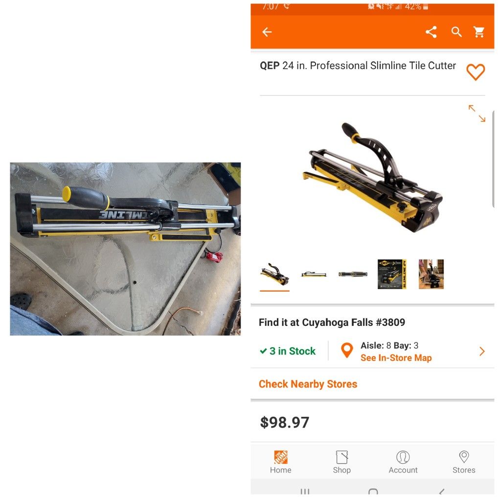 QEP 24 in. Professional Slimline Tile Cutter