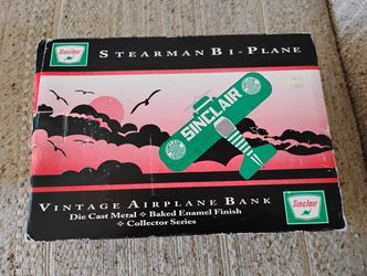 Sinclair Stearman Bi-plane Vintage Bank