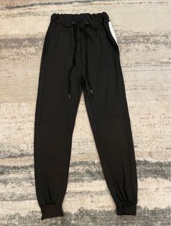 NEW SHEIN Side Stripe Black Jogger Tracksuit Athletic Pants Size Small