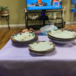 Lenox Magnolia Cups , Saucers, Mini saucers, Bowls.